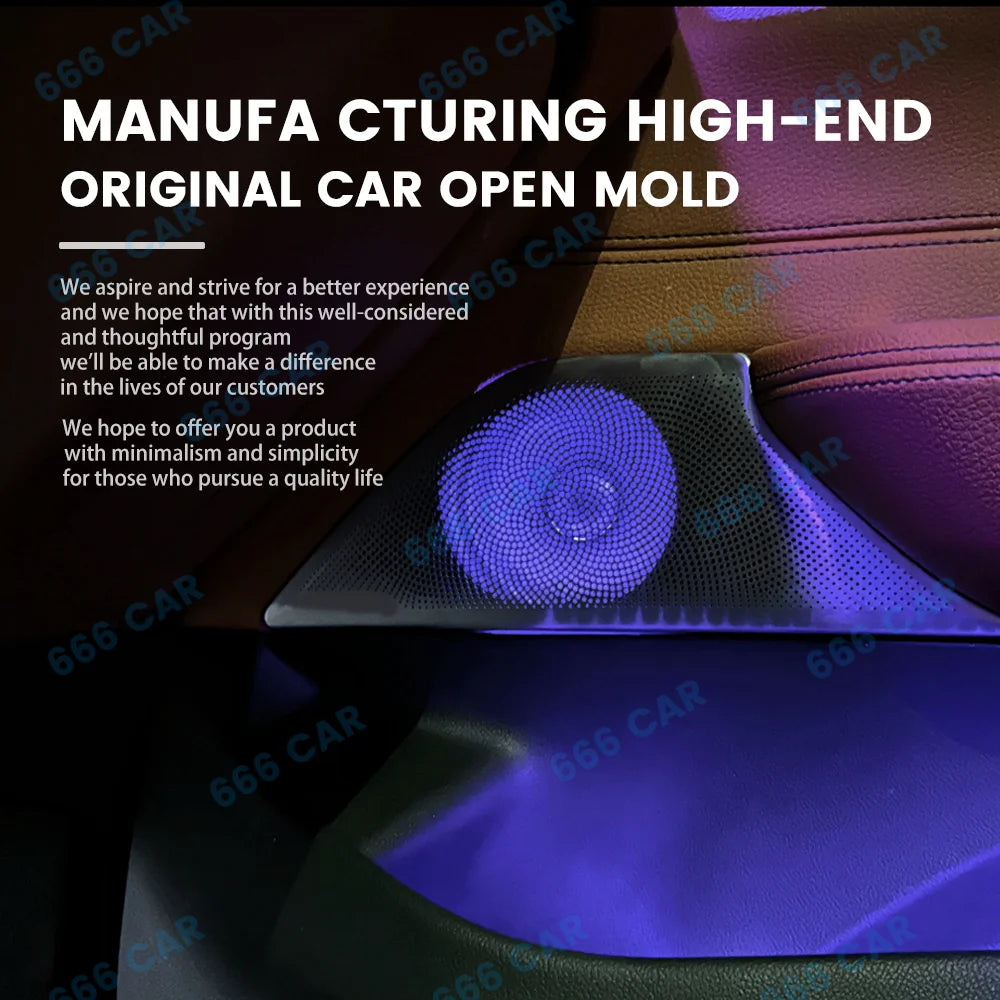 LED Speaker Cover Lamp For BMW G30 New 5 Series 11 Colour Car RGB Tweeter Midrange HiFi Music Stereo Horn Ambient Light Decorate