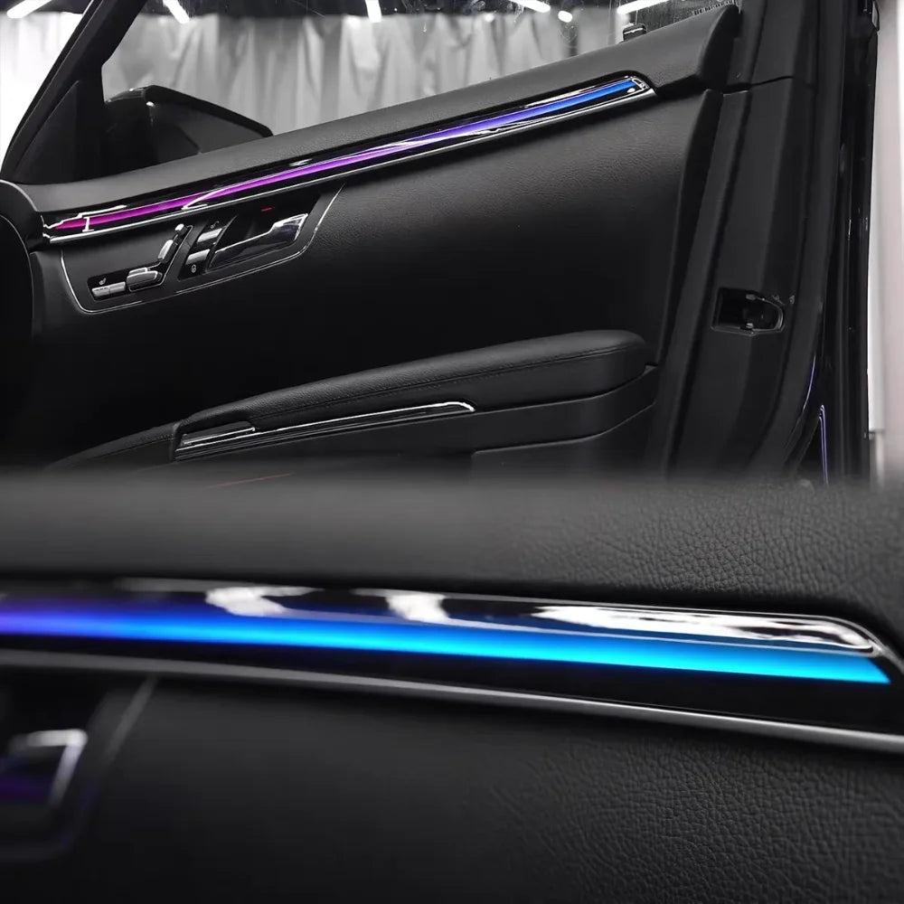 Upgraded Interior With 64-color Ambient Lighting For The Mercedes-Benz S-Class W221 Auto Lighting Systems And Dynamic LED