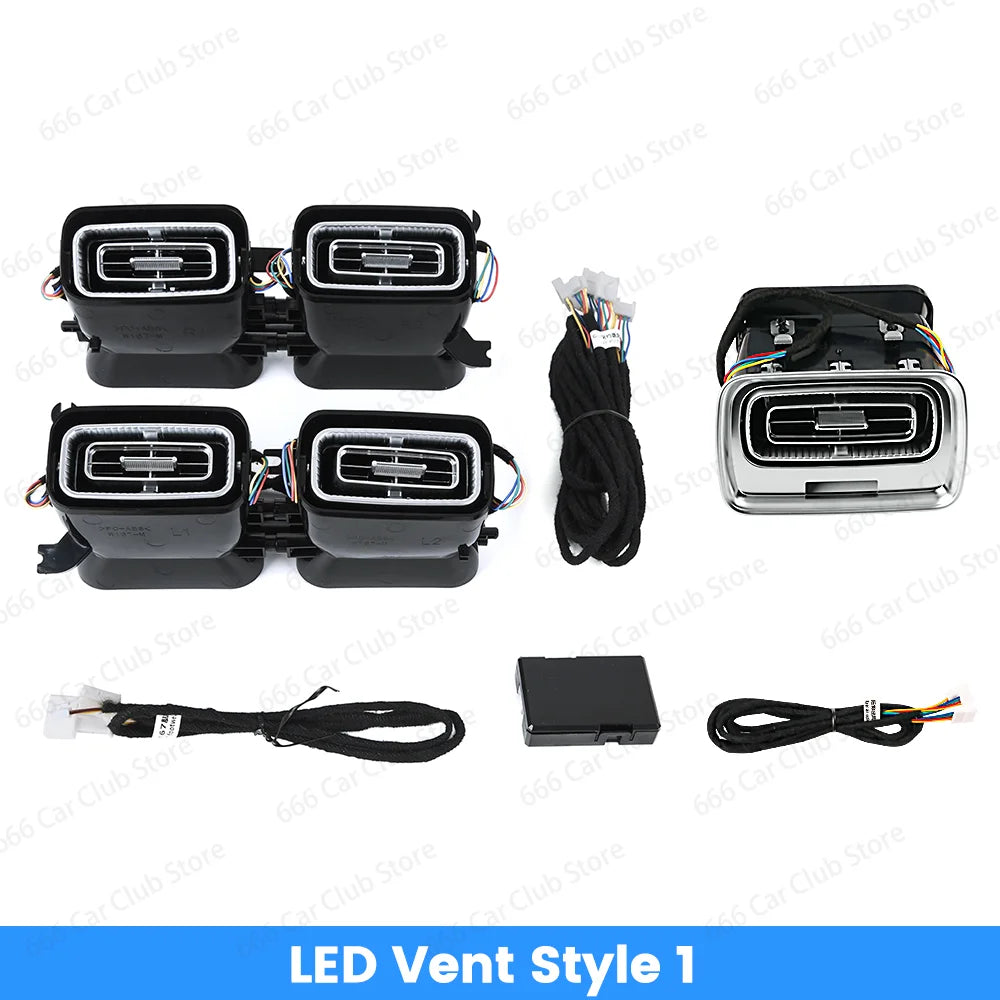 64 Colours LED Midrange Speaker Cover For Mercedes Benz GLE GLS W167 GLS63 GLE53 Coupe Car Door Horn Decorative Ambient Light