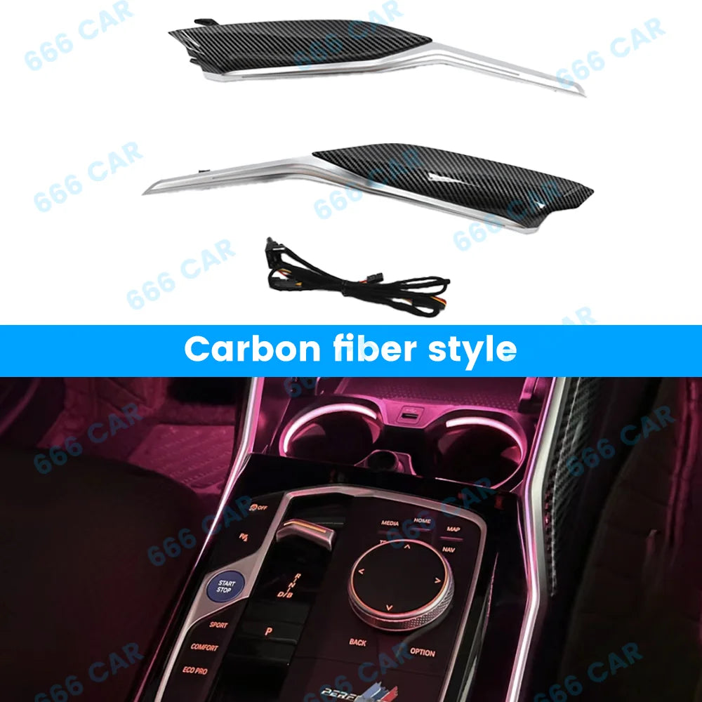 Center Console Saddle Light For BMW New 3/4 Series G20 G22 M3 M4 11 Color Car Decorative Interior Lamp LED Ambient Light Refit