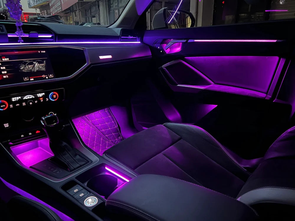 Ambient Light For Audi Q3 2019-2025 environmental Backlight Atmosphere Lamp Kit Symphony Interior LED Lighting Accessories