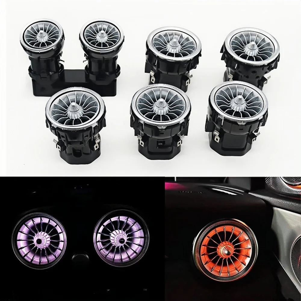 Ambient Light 3/12/64 Colours For Mercedes-Benz C/GLC Class Coupe W205 C43 C63 X253 LED Vents Speaker Decorative Light Retrofit