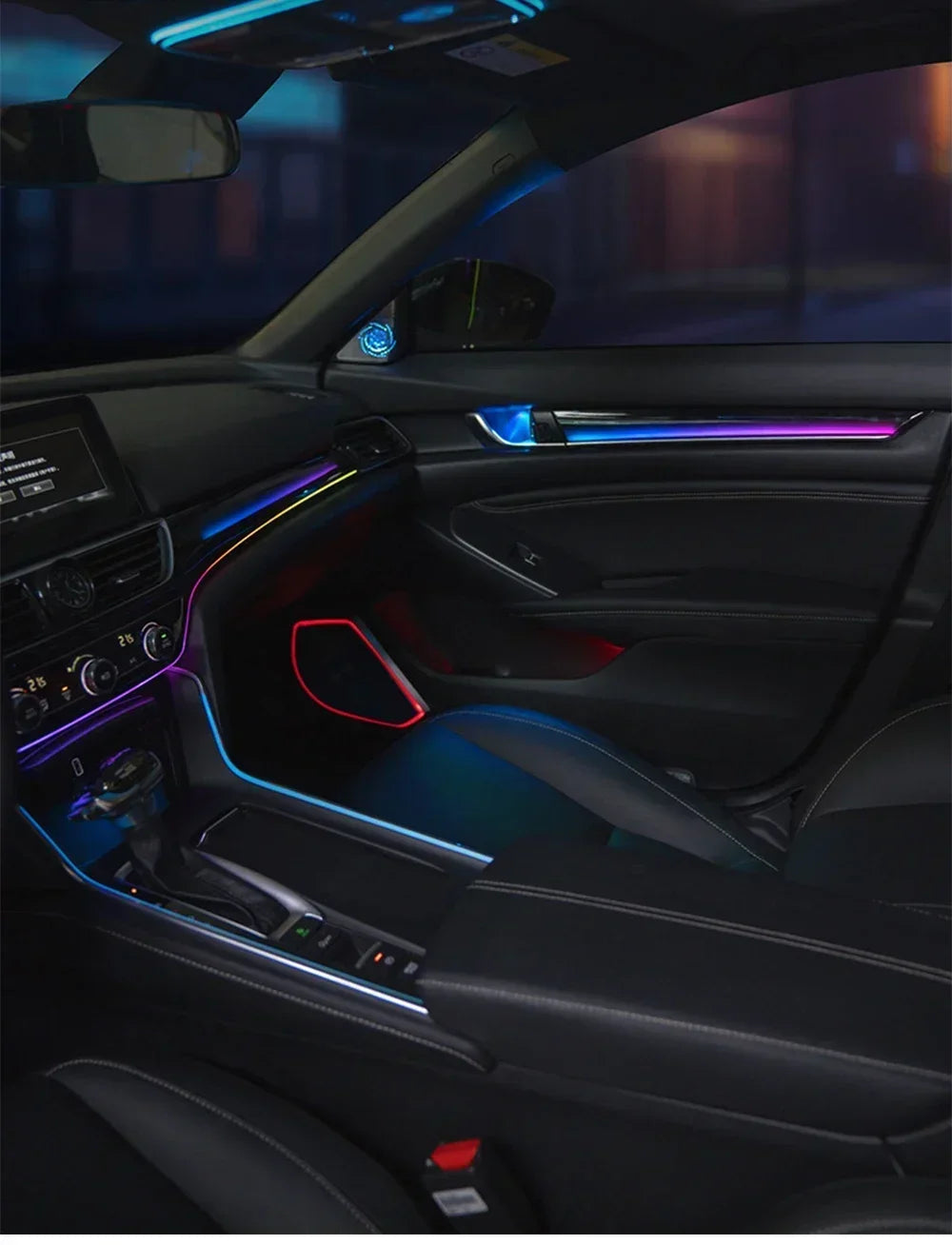 4D Rotating Tweeter Ambient Light  For Honda Accord 2018-2022 Atmosphere RGB Ambiente Lamp Kit Backlight environmental