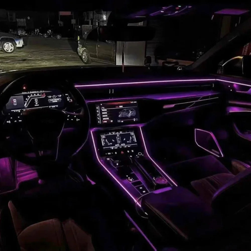 Car 64 Colors Active Lighting For Audi A6L C8 2019-2025 Interior LED Symphony Rainbow Ambient Light Decorative Accessories