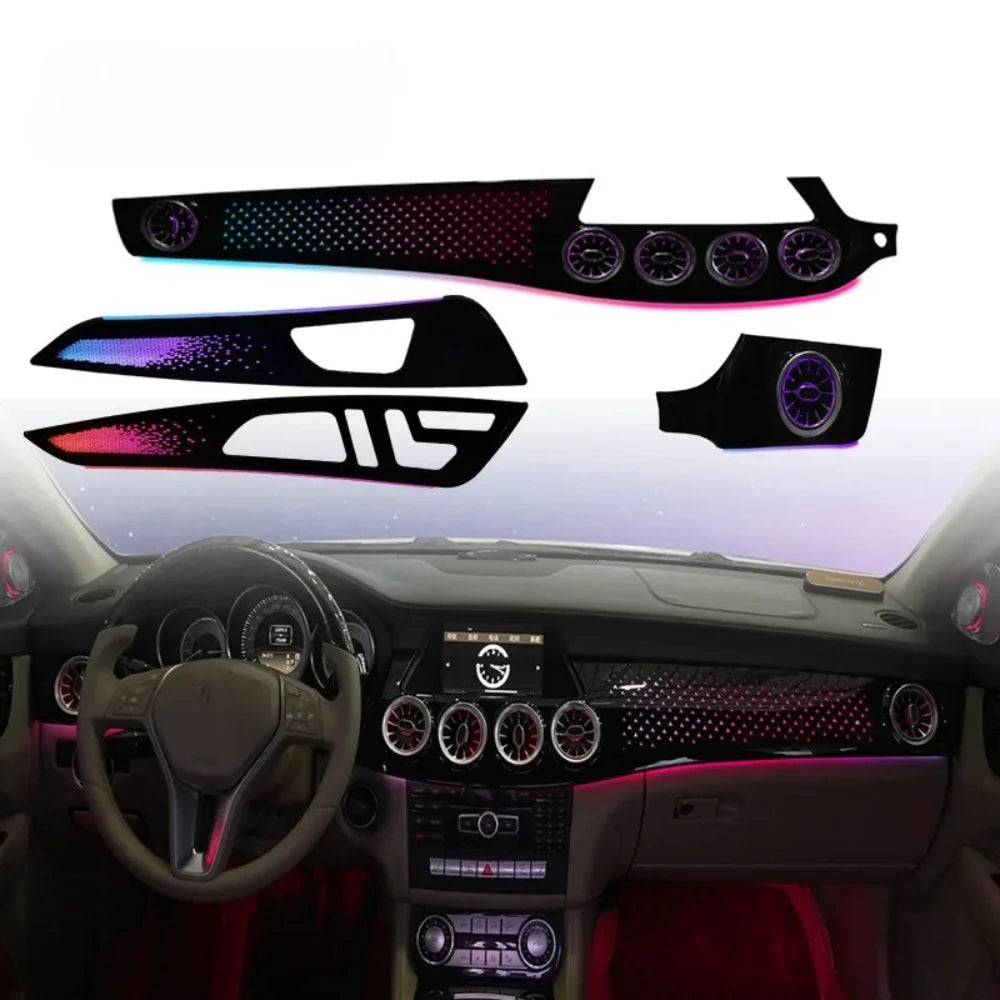 RHD Auto Lighting Systems For Mercedes-Benz CLS W218 2012-2017 Models: Interior LED Air Vents And Door Ambient Lighting Kit