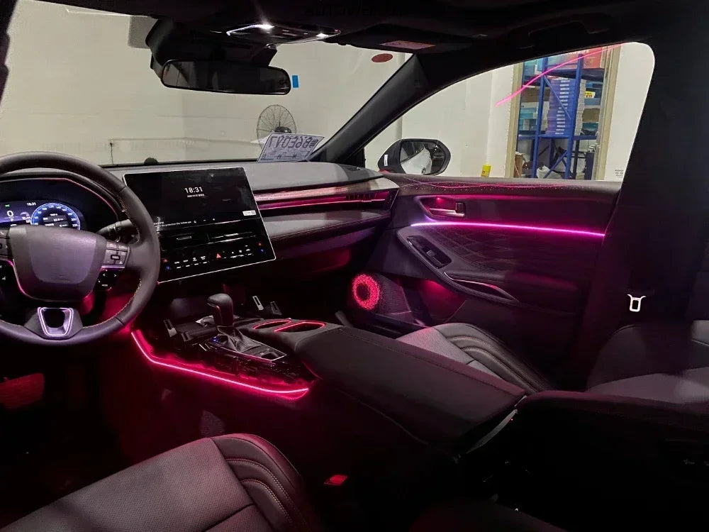 LED Car Ambient light For Toyota Avalon 2019-2025 Star Rain Rainbow Kit Dynamic Ambient Lamp Original 1:1 Mold Kit APP Control