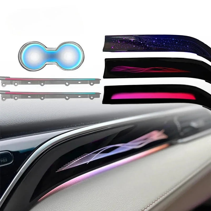 Auto Interior Light RHD Kit 64-color LED Car Ambient Light Trim Accessory Specifically for Toyota Camry 2018-2023 RHD Models