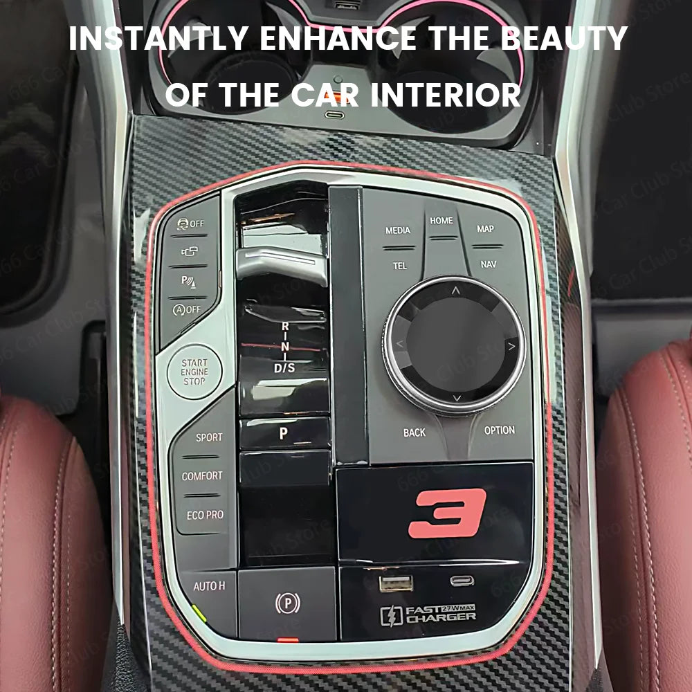 Center Console Saddle Light Panel Ambient Lighting For BMW 3 Series G20 4 Series G22 G26 G28 Interior Upgrade