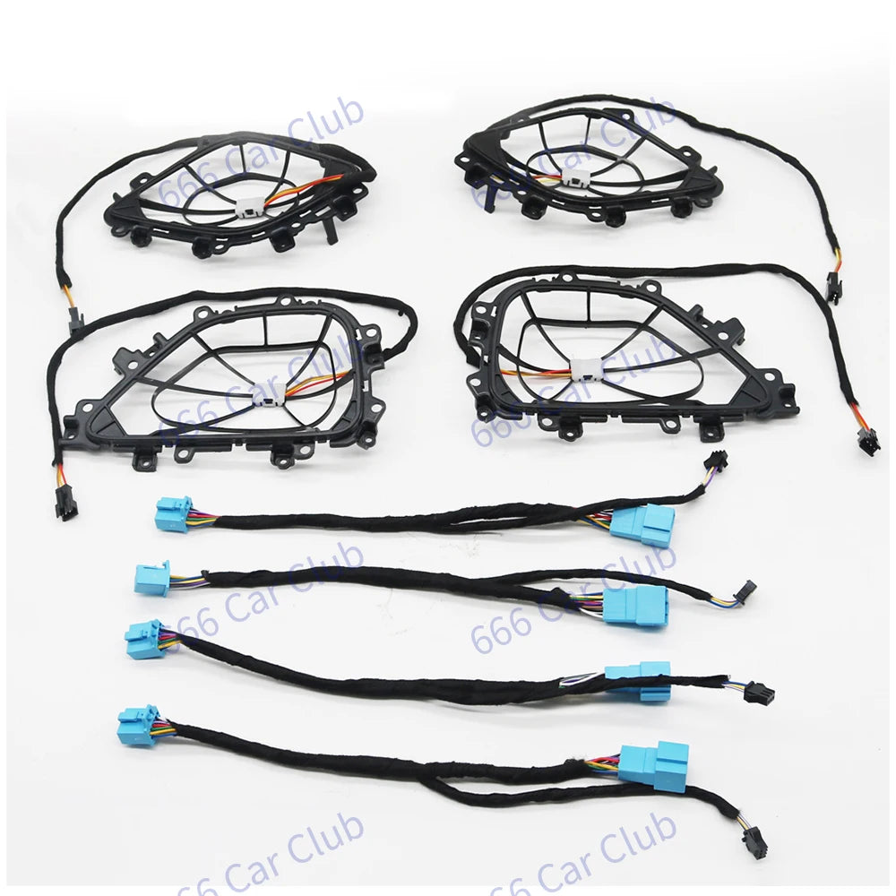 64 Colour LED Air Vents For Mercedes Benz W167 GLE GLS GLE53 GLS63 Indoor Ambient Light RGB Turbine Nozzle Decorative Lamp Refit