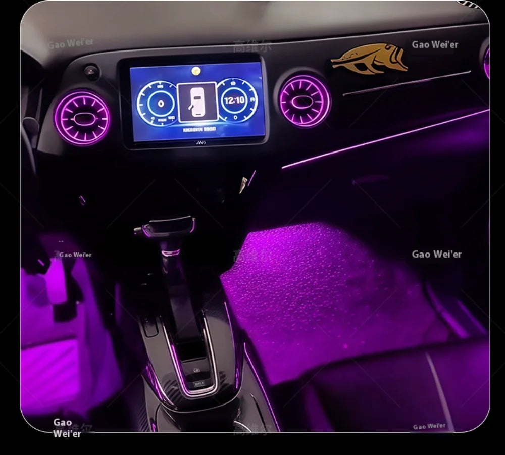 Automotive Inter LED Ambient Light For Honda XRV 2015-2022 64 color dynamic Atmosphere door Panel Lights Button APP control