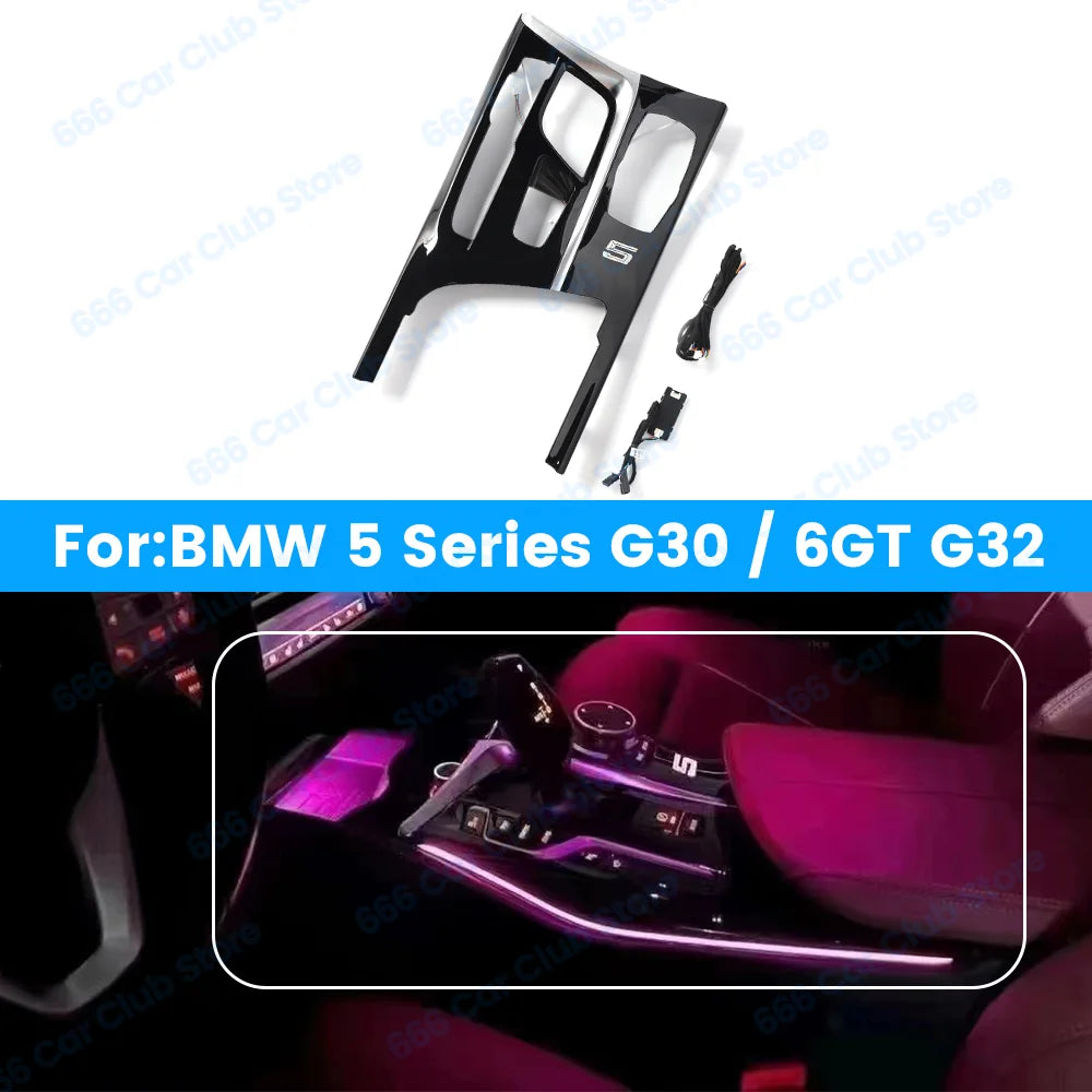 LED Center Console Saddle Light For BMW New 5 Series G30 G32 6GT M5 Car Decorative Light Modification Accessories