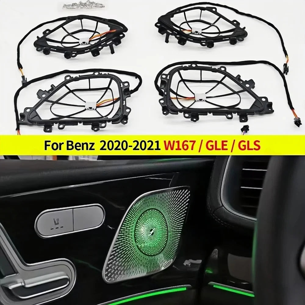 64 Colours LED Skylight Lights For Mercedes Benz W167 GLE GLS AMG GLE53 Car Interior Multicolor Ambient Light Sunroof Lamp Refit
