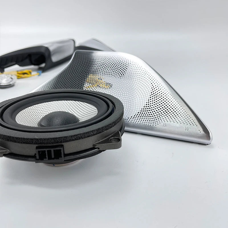 LED Cover for Door Midrange Tweeter Lossless Sound Quality HiFi Music Stereo Speakers, Horn Luminous, BMW G30, G31, New 5 Series