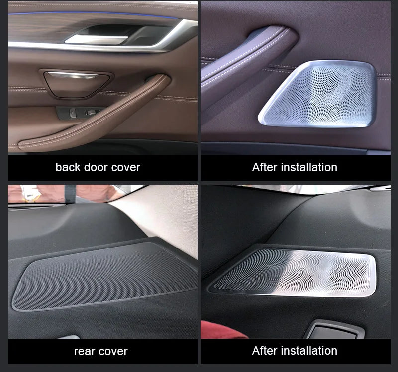 Car Luminous Sound Covers LED For BMW G31 G38 Front Door Tweeter Speaker Music Upgrade Kit Accessories Modification BW Horn