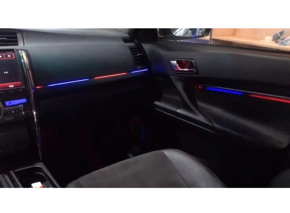 For Toyota Reiz MARK X 2010-2017 Dynamic Rainbow Kit Upgrade and Modify LED Dynamic Magic Color Ambient Lamp Button APP control