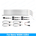 LED 64 Colour Active Style Ambient Lighting For Mercedes Benz C-Class W206 X254 GLC 2022+ Car Instrument Center Console Light