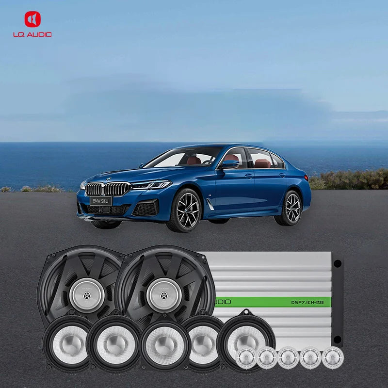 For BMW  G30 G31 Lighting Cover Audio Upgrade LQ Plug and Play Center Speaker Tweeter Midrange Horn Subwoofer DSP Amplifier