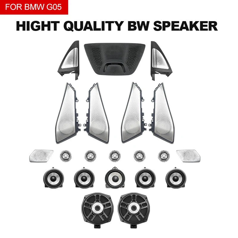 LED Light for Front and Rear Door, Glow Tweeter Cover, Luminous Night Lighting, Trim Speaker, Audio BMW G05, X5, G07, X7 Series