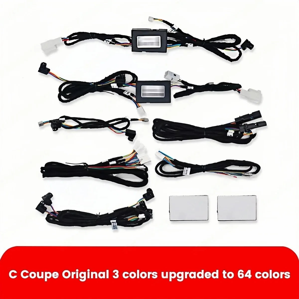 For Mercedes Benz W205 Ambient Lights For AMG 3/64 color C GLC Class Coupe C43 C63 X253 Air Vent Nozzle 3D Speaker Decorate Lamp