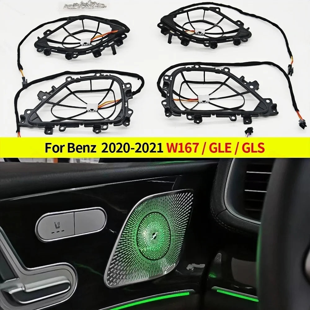64 Colours Seat back light For Mercedes Benz 2020 GLE350 W167 GLS450 AMG GLE53 Interior Decorate Ambient Light Modification Kit