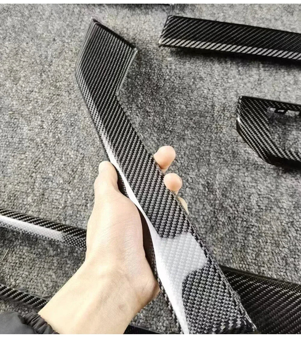 Auto AccessariesCarbon Fiber Sport Style Interior 7-piece Set For Audi B9 PA A4 A5 S4 S5 2017-2022 Interior Decorative Panel Str