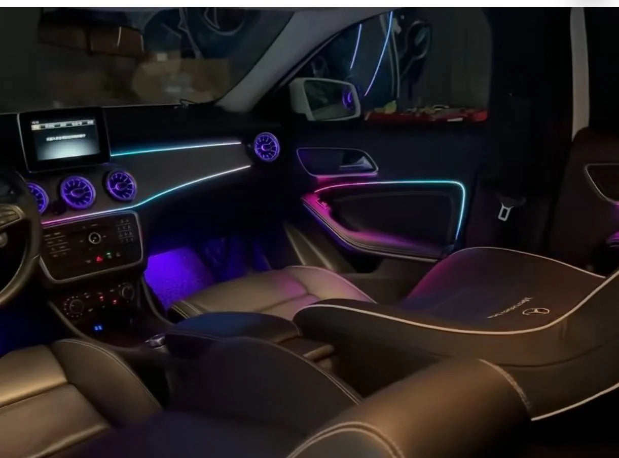 Interior Air Vent Outlet Symphony Car Ambient Light For Mercedes-Benz GLA W156 CLA W117 A-class W176 B-calss W246 2013-2019