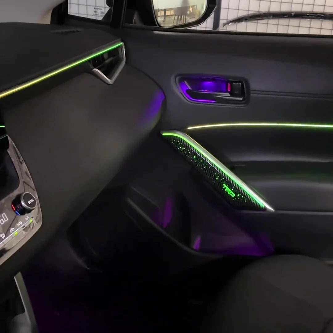 Upgrade Car Interior LED LHD/RHD Colorful Lights 64-color Ambient Lighting Kit For Toyota COROLLA CROSS 2022-2025