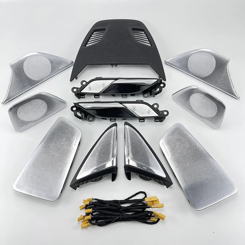 Audio Upgrade Kit for BMW G30 5 Series, Midrange Tweeter, HiFi Music Stereo, LED Illuminate Speaker Cover, Trim Refit, 11 Colors