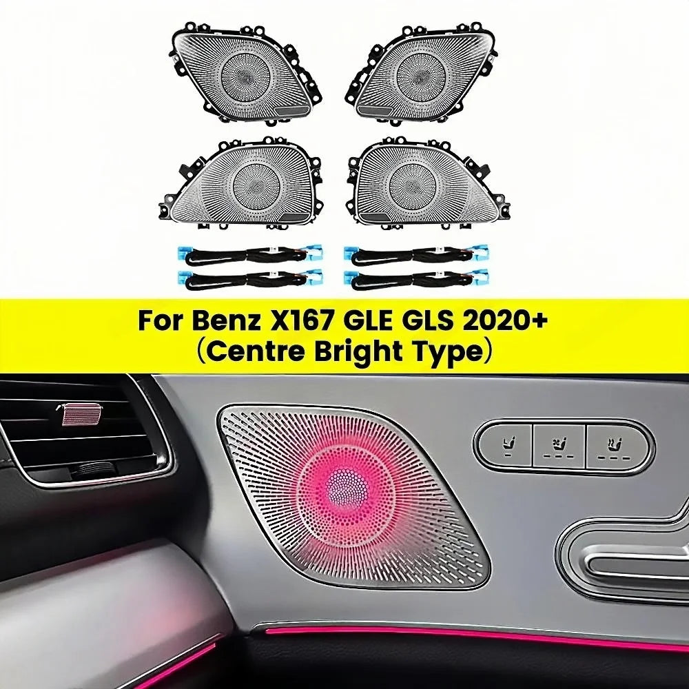64 Colours Seat back light For Mercedes Benz 2020 GLE350 W167 GLS450 AMG GLE53 Interior Decorate Ambient Light Modification Kit