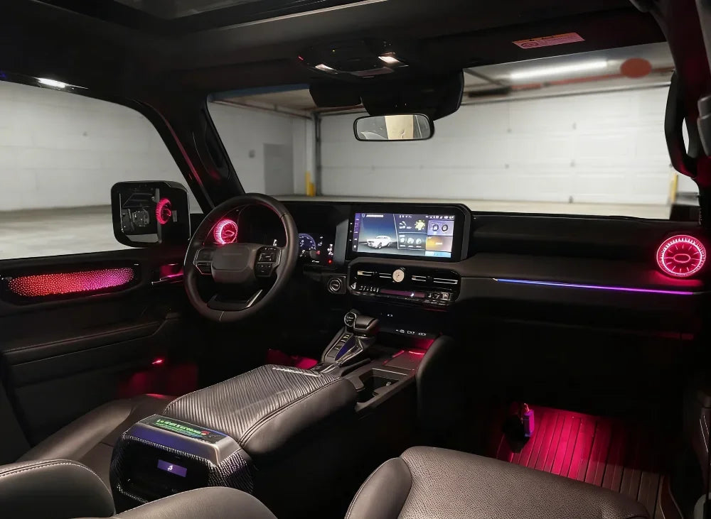 64 Color APP Control Ambient Lighting For Toyota 2024-25 Land Cruiser Prado/LC250 LED Car Interior Lighting Decoration Upgrade