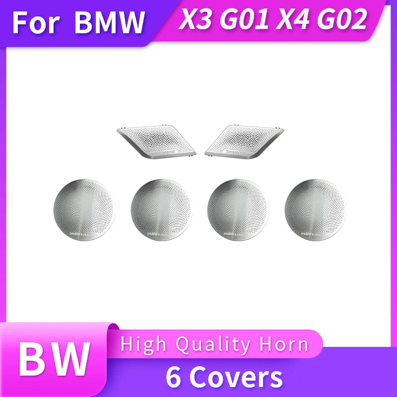 High Quality Door Panel Loundspeaker Tweeter Subwoofer LED Horns Speakers Luminous Speaker Cover For BMW X3 G01 3 Series X4 G02