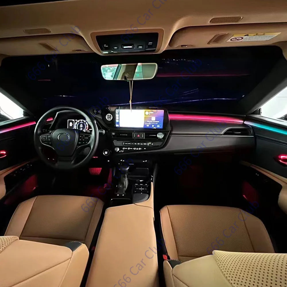 64 Colour Ambient Light For Lexus ES 200 260 300 2018-2023 Car LED Interior Instrument Door Dynamic Light Shadow Decorative Lamp