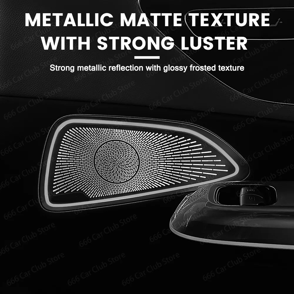 No Light Audio Speaker Door Loudspeaker Panel Cover Trim for Mercedes Benz E Class W214 Car Interior Accessories