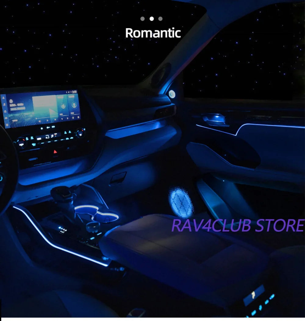 Auto Accessaries1:1 Mold Panel Atmosphere Light For Toyota Highlander 2022 2023 Dynamic Ambient Light Automotive LED Interior Sa