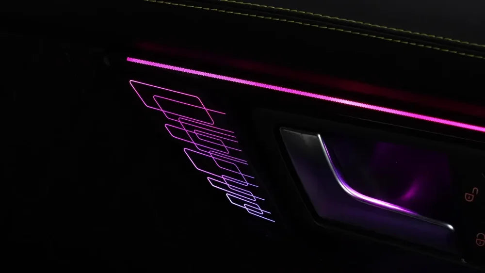 Hot Car LED Ambient Lighting For Mercedes-Benz GLK X204 2008-2015 64-color The Interior Of The Music Air Vents Kit