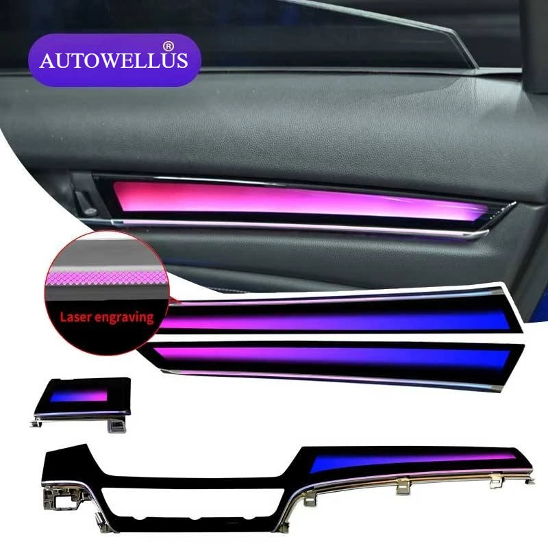 Dynamic Symphony Car 12v LED Ambient Light for Honda Accord 2018-2022 64 Color Interior Atmosphere Lighting Car LED Lights