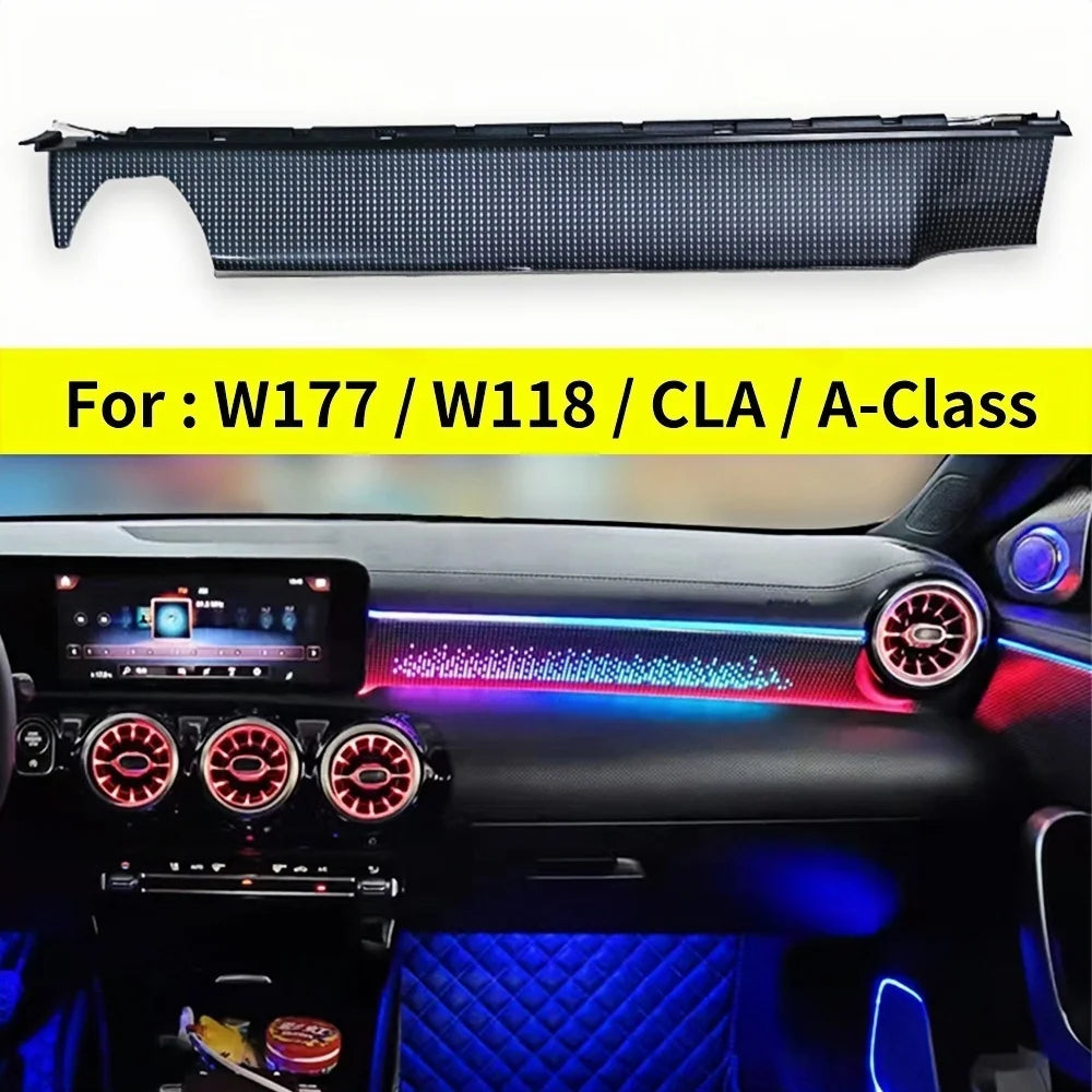 64 Colors Ambient light LED Vents For Mercedes Benz W177 W118 W247 A/B/CLA/GLA/GLB Class Car RGB Interior Decoration Lamp Refit