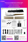 Upgrade 64-color Car Interior Ambient Lighting Kit for Toyota Highlander 2015-2021 Symphony Auto LED Lignts Trim Accessories