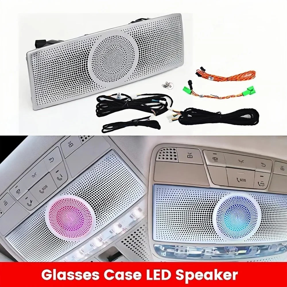 7/64 colors For Benz W222 S-Class S400 S450 Ambient Light 4D Rotary Speaker Atmosphere Lamp Air Vent Tweeter Car Interior Light