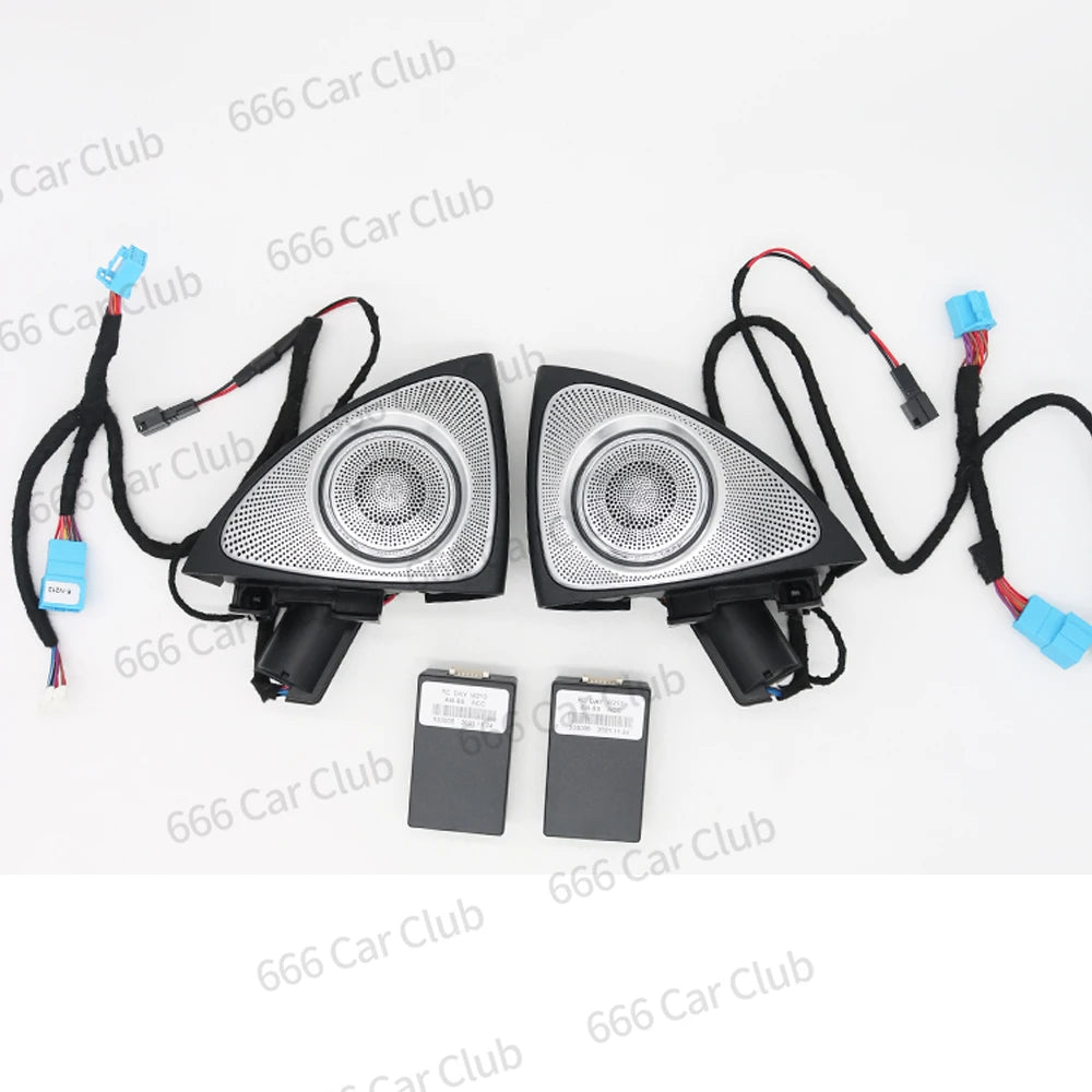 7/8/64 Colour LED Air Vent For Mercedes-Benz S-Class W222 S400 S450 S320 S350 3D Rotary Speaker RGB Turbine Nozzle Ambient Light