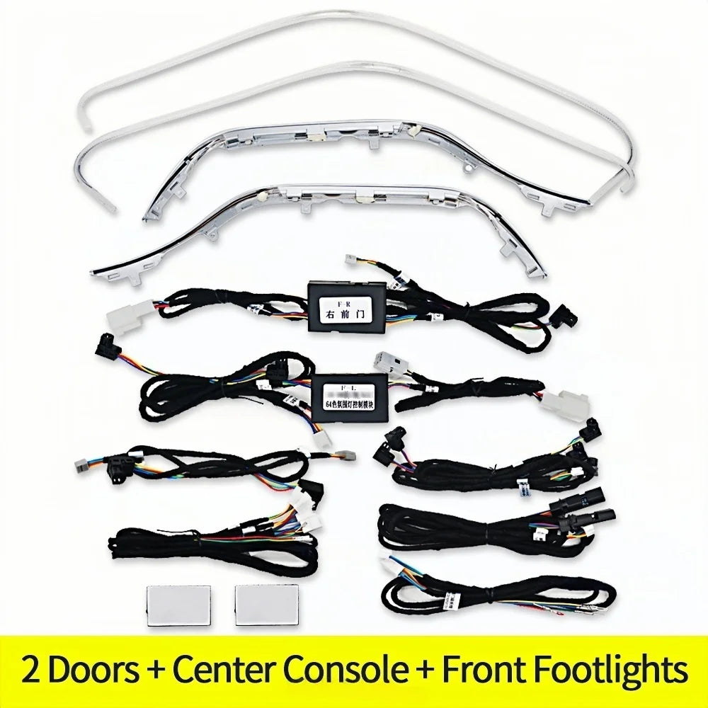 Ambient Light 3/12/64 Colours For Mercedes-Benz C/GLC Class Coupe W205 C43 C63 X253 LED Vents Speaker Decorative Light Retrofit