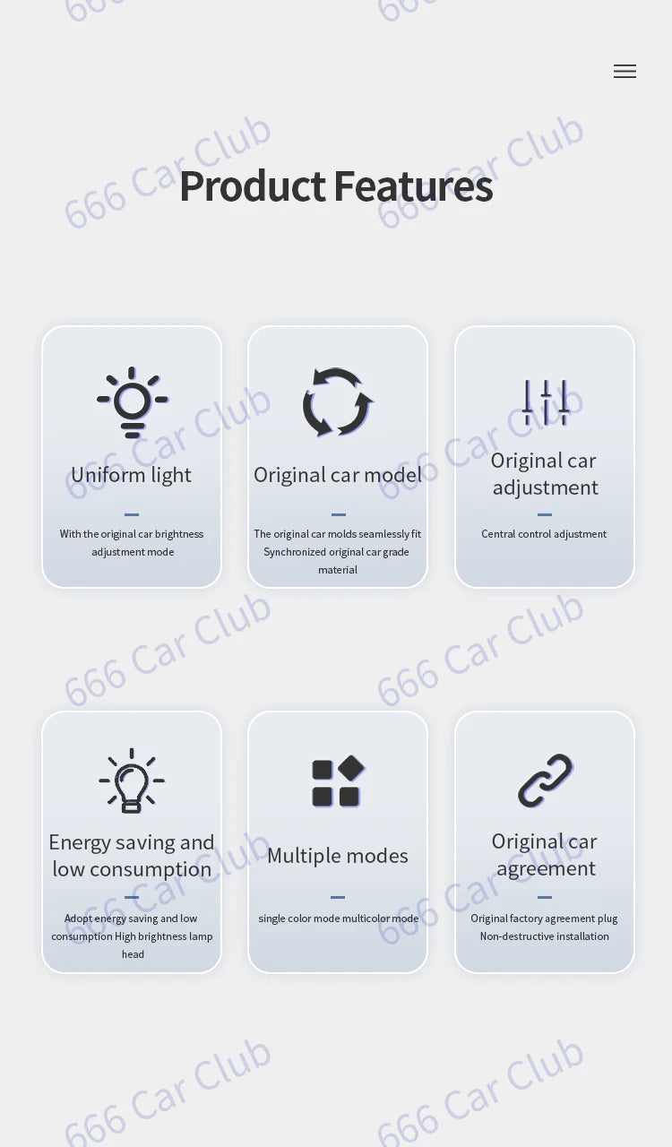 64 Environment Colors for Mercedes Benz GLC X254 Class 4D Speaker Turbine Air Outlet Console Center Light Speak Cover Decorative