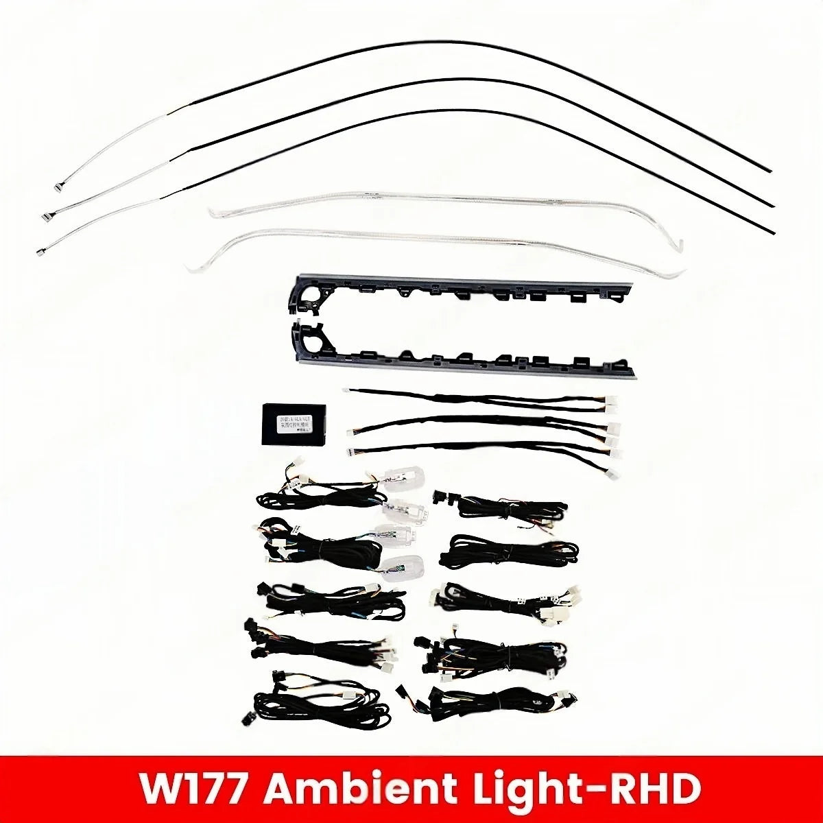 Car Ambient Light For Mercedes-Benz W177 W118 W246 CLA A 64 Colors LED Illuminated Atmosphere Ambient Light Advanced Air Outlet