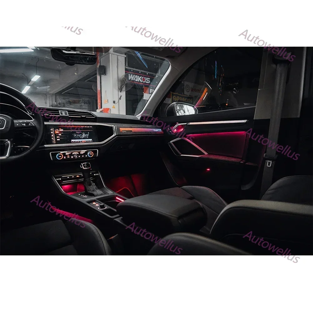 Ambient Light For Audi Q3 2019-2025 environmental Backlight Atmosphere Lamp Kit Symphony Interior LED Lighting Accessories