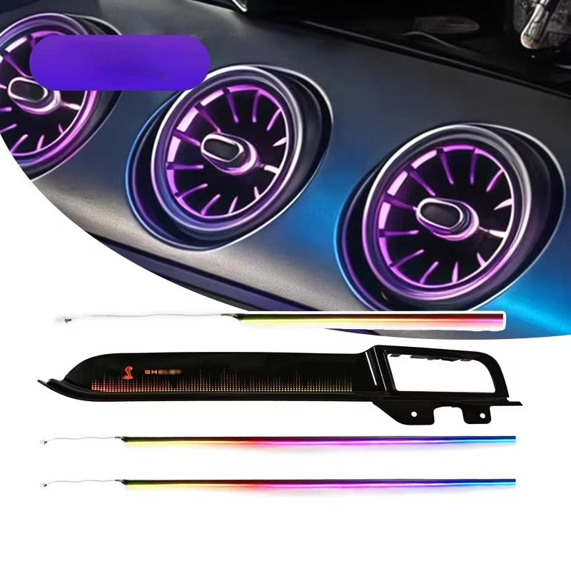 64-Color Dynamic Symphony LED Car Ambient Light Kit for Ford Mustang 2015-2022 Interior Upgrade Accessories Decoration