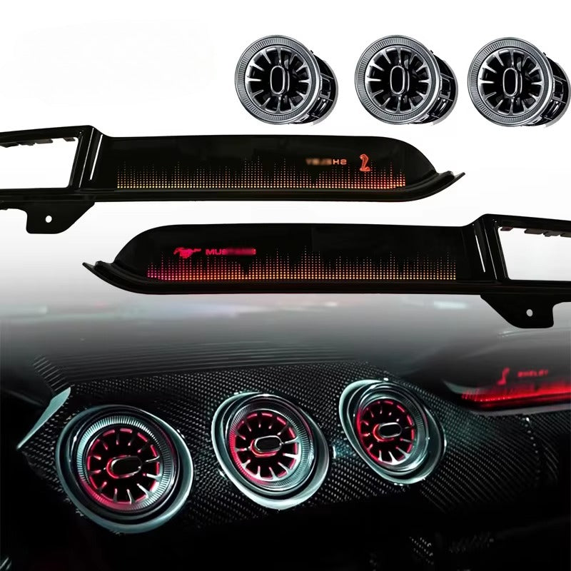 Car Led Light Kit for  Ford Mustang 2015-2022 Interior 64-color Dynamic Symphony Ambient Lighting RGB Decorative Accessories